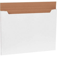 Made in USA - 22-1/2" Wide x 30" Long x 1" High Rectangle Crush Proof Mailers - 1 Wall, White - Top Tool & Supply