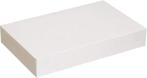 Made in USA - 14" Wide x 24" Long x 4" High Rectangle Chipboard Box - 1 Wall, White - Top Tool & Supply