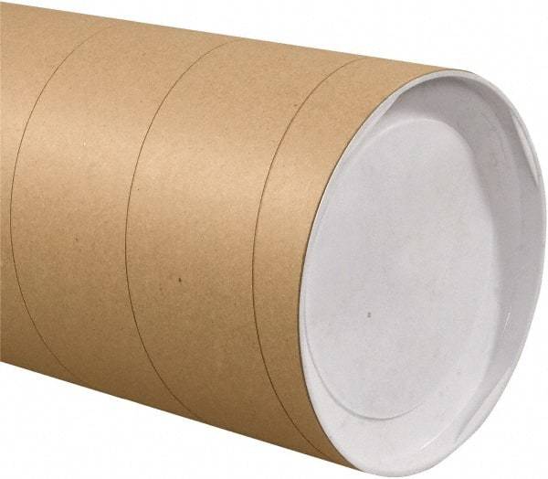 Made in USA - 10" Diam x 36" Long Round Jumbo Mailing Tubes - 1 Wall, Kraft (Color) - Top Tool & Supply