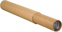 Made in USA - 4-3/4" Diam x 144" Long Round Adjustable Tubes - 1 Wall, Kraft (Color) - Top Tool & Supply