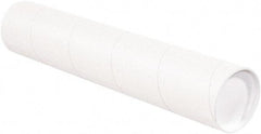 Made in USA - 4" Diam x 36" Long Round White Mailing Tubes - 1 Wall, White - Top Tool & Supply