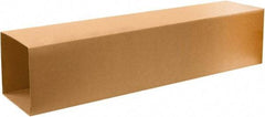 Made in USA - 12" Wide x 12" Long x 48" High Rectangle Telescoping Box - 1 Wall, Kraft (Color), 65 Lb Capacity - Top Tool & Supply