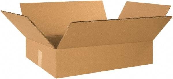 Made in USA - 18" Wide x 24" Long x 6" High Rectangle Heavy Duty Corrugated Box - 2 Walls, Kraft (Color), 100 Lb Capacity - Top Tool & Supply