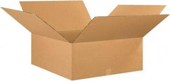 Made in USA - 26" Wide x 26" Long x 10" High Rectangle Corrugated Shipping Box - 1 Wall, Kraft (Color), 65 Lb Capacity - Top Tool & Supply