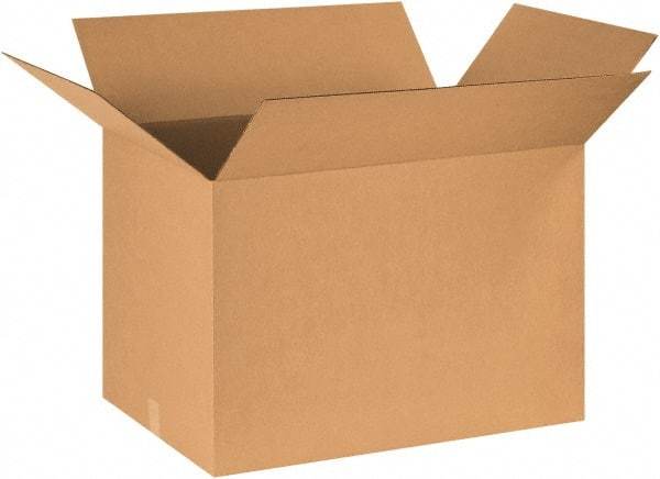 Made in USA - 20" Wide x 30" Long x 20" High Rectangle Corrugated Shipping Box - 1 Wall, Kraft (Color), 65 Lb Capacity - Top Tool & Supply