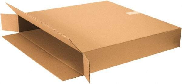 Made in USA - 6" Wide x 40" Long x 40" High Rectangle Corrugated Shipping Box - 1 Wall, Kraft (Color), 95 Lb Capacity - Top Tool & Supply