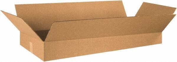 Made in USA - 16" Wide x 36" Long x 5" High Rectangle Corrugated Shipping Box - 1 Wall, Kraft (Color), 65 Lb Capacity - Top Tool & Supply