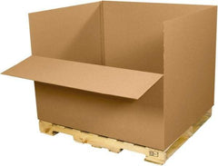 Made in USA - 40" Wide x 48" Long x 36" High Rectangle Heavy Duty Corrugated Box - 1 Wall, Kraft (Color), 120 Lb Capacity - Top Tool & Supply