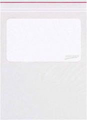 Minigrip - 8 x 10", 2 mil Minigrip White Block Reclosable Polybags - Clear - Top Tool & Supply