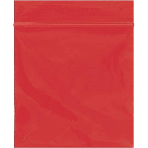 Value Collection - 3 x 3", 2 mil Reclosable Polybags - Red - Top Tool & Supply