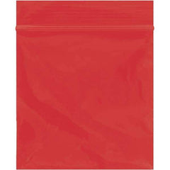 Value Collection - 3 x 3", 2 mil Reclosable Polybags - Red - Top Tool & Supply