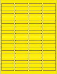 Tape Logic - 1/2" Long, Fluorescent Yellow Paper Laser Label - For Laser Printers - Top Tool & Supply