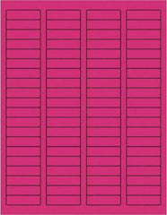 Tape Logic - 1-3/4" Long, Fluorescent Pink Paper Laser Label - For Laser Printers - Top Tool & Supply