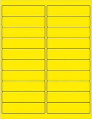 Tape Logic - 4" Long, Fluorescent Yellow Paper Laser Label - For Laser Printers - Top Tool & Supply