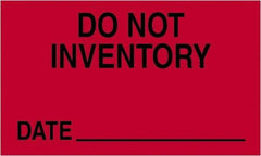 Tape Logic - 5" Long, Fluorescent Red Paper Shipping Label - For Multi-Use - Top Tool & Supply