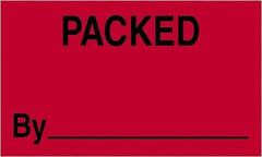 Tape Logic - 5" Long, Fluorescent Red Paper Shipping Label - For Multi-Use - Top Tool & Supply