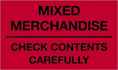 Tape Logic - 5" Long, Fluorescent Red Paper Shipping Label - For Multi-Use - Top Tool & Supply