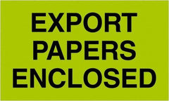 Tape Logic - 5" Long, Fluorescent Green Paper Shipping Label - For Multi-Use - Top Tool & Supply