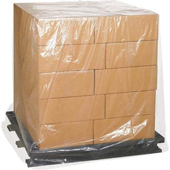 Made in USA - 68" Long x 65" Wide x 82" High Pallet Cover - Clear, Case, 25 Piece - Top Tool & Supply