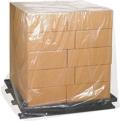 Made in USA - 65" Long x 68" Wide x 87" High Pallet Cover - Clear, Case, 50 Piece - Top Tool & Supply