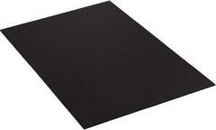 Made in USA - 96" Long x 48" Wide Plastic Sheet - Black - Top Tool & Supply