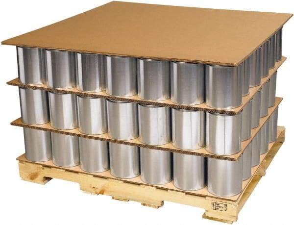 Made in USA - 96" Long x 48" Wide Triple Wall Corrugated Sheet - Kraft - Top Tool & Supply