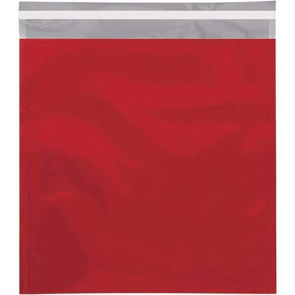 Value Collection - 13" Long x 10-3/4" Wide Peel-Off Self-Seal Metallic Mailer - Red - Top Tool & Supply