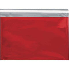 Value Collection - 12-3/4" Long x 9-1/2" Wide Peel-Off Self-Seal Metallic Mailer - Red - Top Tool & Supply