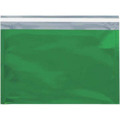 Value Collection - 12-3/4" Long x 9-1/2" Wide Peel-Off Self-Seal Metallic Mailer - Green - Top Tool & Supply