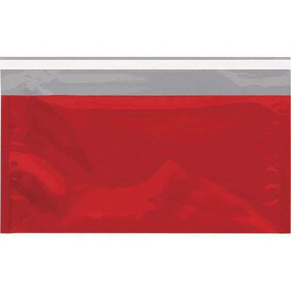 Value Collection - 10-1/4" Long x 6-1/4" Wide Peel-Off Self-Seal Metallic Mailer - Red - Top Tool & Supply