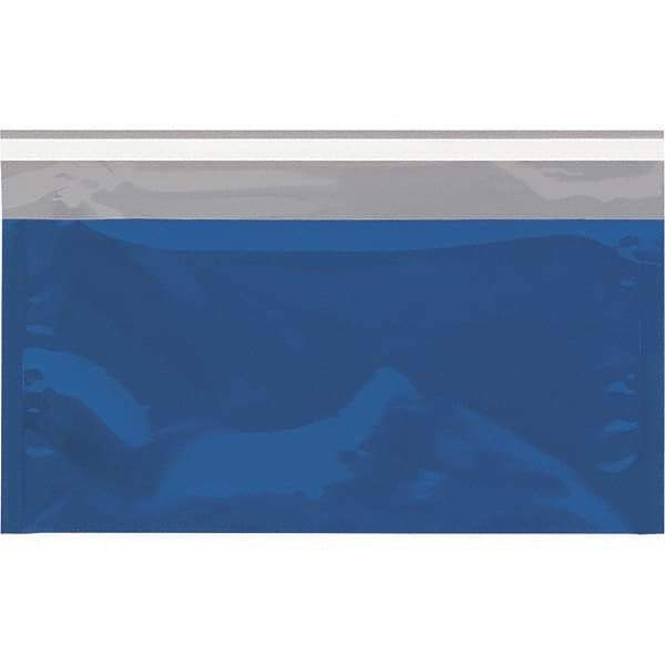 Value Collection - 10-1/4" Long x 6-1/4" Wide Peel-Off Self-Seal Metallic Mailer - Blue - Top Tool & Supply