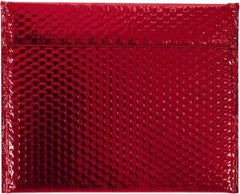 Made in USA - 11" Long x 13-3/4" Wide Peel-Off Self-Seal Bubble Mailer - Red - Top Tool & Supply