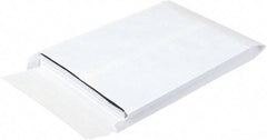 Made in USA - 13" Long x 10" Wide Peel-Off Self-Seal Expandable Envelope - White - Top Tool & Supply