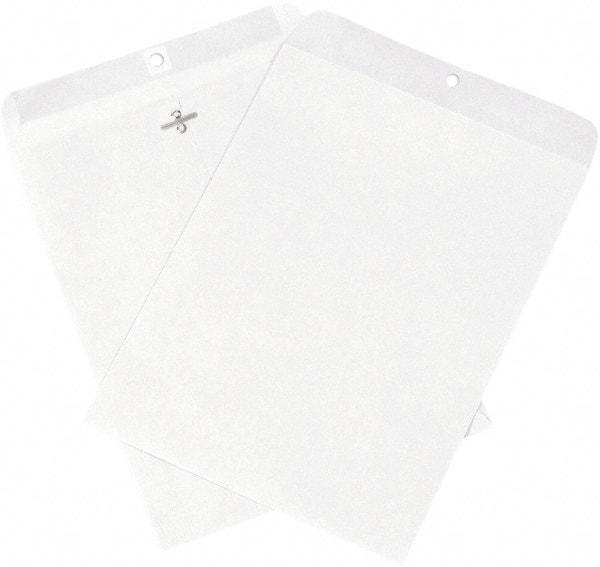 Made in USA - 12" Long x 9" Wide Clasp Envelope - White - Top Tool & Supply