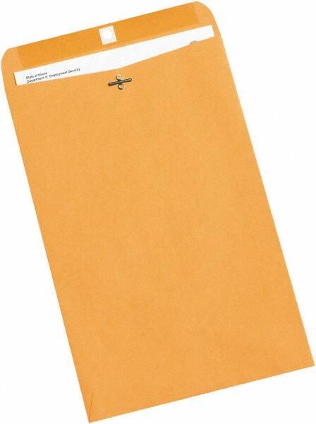 Made in USA - 14-1/2" Long x 9-1/4" Wide Clasp Brown Kraft Envelope - Kraft - Top Tool & Supply