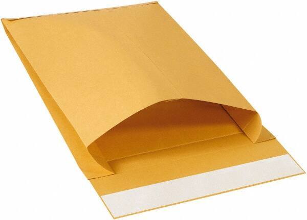 Made in USA - 15" Long x 12" Wide Peel-Off Self-Seal Natural Kraft Envelope - Kraft - Top Tool & Supply