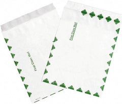 Dupont - 12" Long x 9" Wide Peel-Off Self-Seal Tyvek Flat Catalog Envelopes - White/Green - Top Tool & Supply