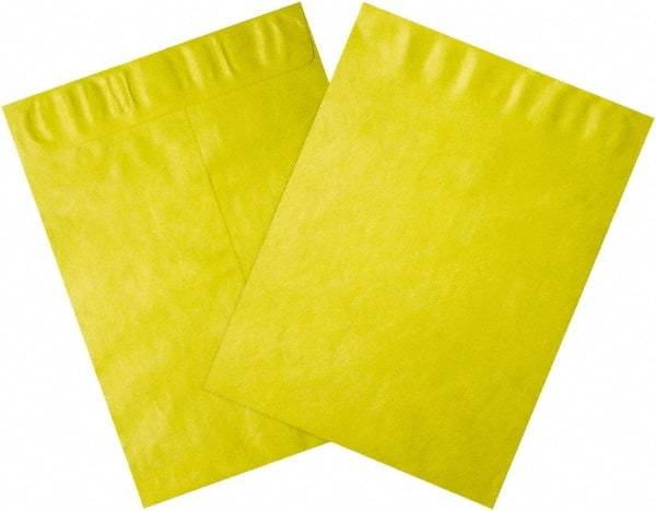 Dupont - 13" Long x 10" Wide Peel-Off Self-Seal Tyvek Flat Catalog Envelopes - Yellow - Top Tool & Supply