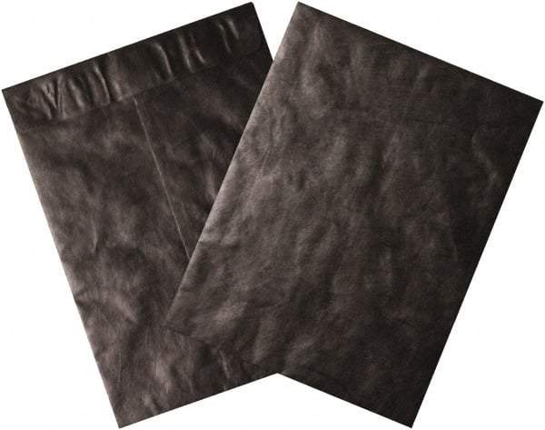 Dupont - 12" Long x 9" Wide Peel-Off Self-Seal Tyvek Flat Catalog Envelopes - Black - Top Tool & Supply