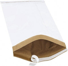 Made in USA - 16" Long x 10-1/2" Wide Peel-Off Self-Seal Padded Mailer - White - Top Tool & Supply