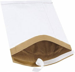 Made in USA - 14-1/2" Long x 9-1/2" Wide Peel-Off Self-Seal Padded Mailer - White - Top Tool & Supply