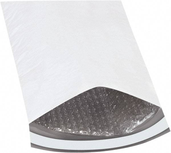 Made in USA - 12" Long x 8-1/2" Wide Peel-Off Self-Seal Padded Mailer - White - Top Tool & Supply