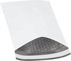 Made in USA - 10" Long x 6-1/2" Wide Peel-Off Self-Seal Padded Mailer - White - Top Tool & Supply