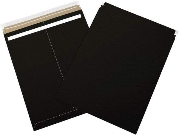 Made in USA - 21" Long x 17" Wide Peel-Off Self-Seal Flat Mailer - Black - Top Tool & Supply