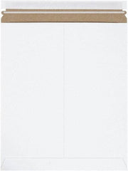 Made in USA - 15" Long x 12-3/4" Wide Peel-Off Self-Seal Flat Mailer - White - Top Tool & Supply