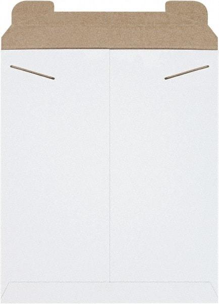 Made in USA - 15" Long x 12-3/4" Wide Regular Flat Mailer - White - Top Tool & Supply