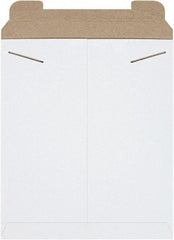 Made in USA - 15" Long x 12-3/4" Wide Regular Flat Mailer - White - Top Tool & Supply