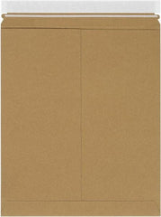 Made in USA - 15" Long x 12-3/4" Wide Peel-Off Self-Seal Flat Mailer - Kraft - Top Tool & Supply