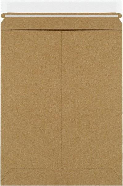 Made in USA - 11-1/2" Long x 9" Wide Peel-Off Self-Seal Flat Mailer - Kraft - Top Tool & Supply