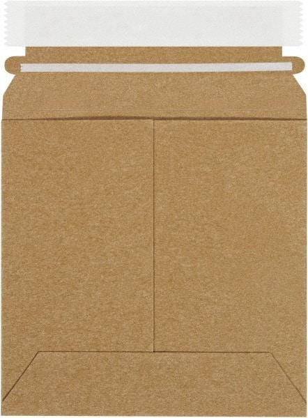 Made in USA - 6" Long x 6" Wide Peel-Off Self-Seal Flat Mailer - Kraft - Top Tool & Supply